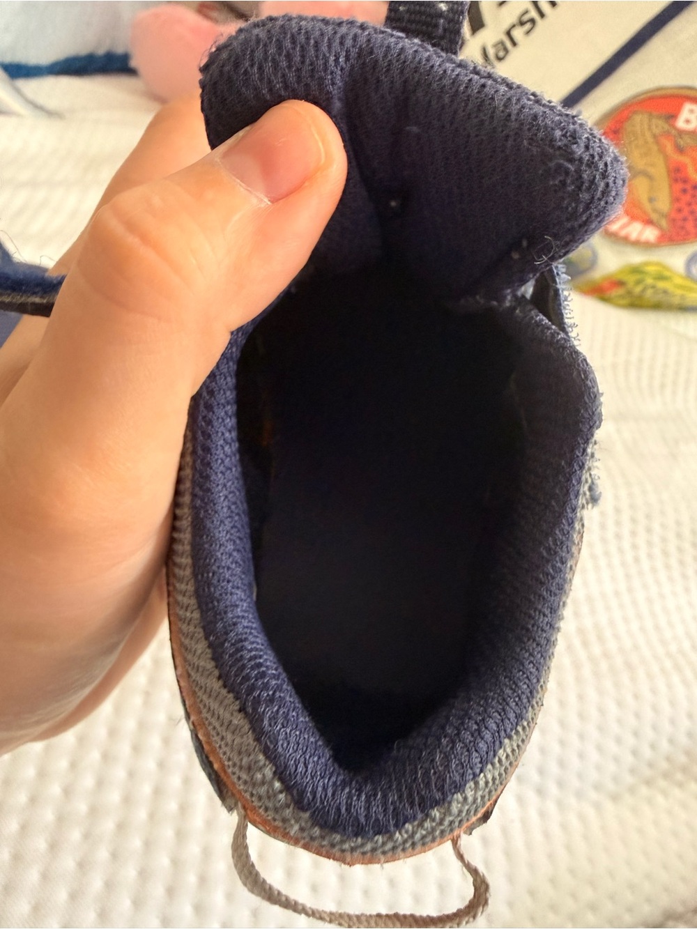 Stride Rite Navy Blue and Orange Sneakers - Picture 8 of 11